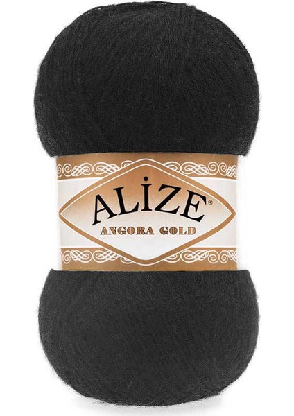 Angora Gold 60 Siyah Örgü Ipi