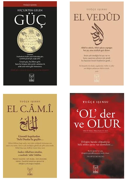 Tuğçe Işınsu 4 Kitap Set (Hiçlikten Gelen Güç, El Vedud, El Cami, Ol Der ve Olur)