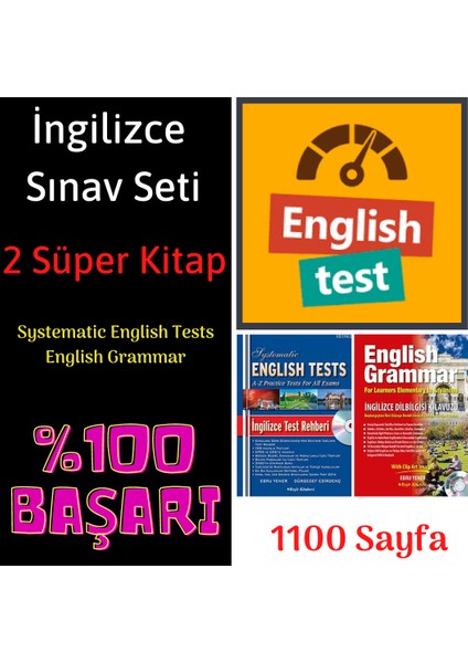 Enine Boyuna Eğitim Ingilizce Sınavlarına Hazırlık Seti (2 Süper Kitap) fiyatları