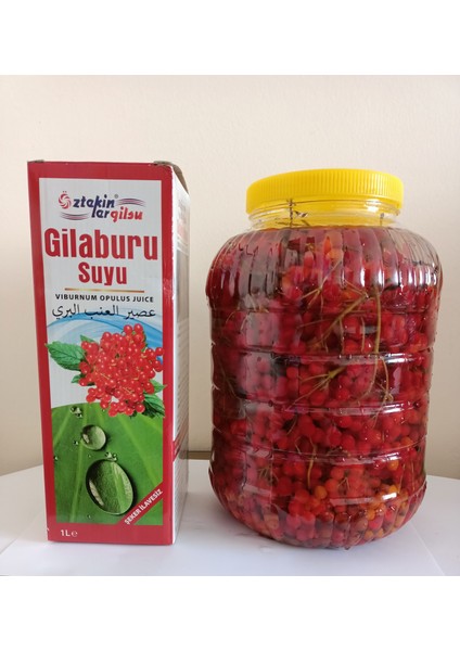 Girabolu (Gilaburu, Girebolu) Meyvesi 5 lt + Öztekinler Gilaburu Suyu 1 lt