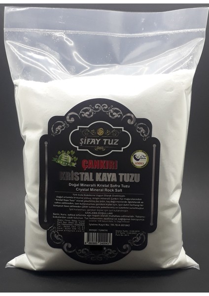 Çankırı Kristal Kaya Sofra Tuzu 3 kg