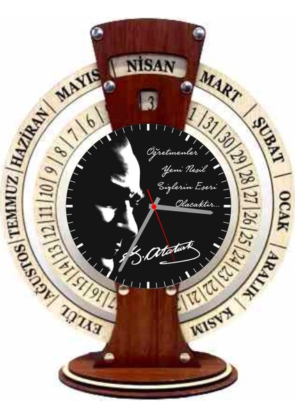 Sonsuz Maya Takvimli Saat Atatürk Öğretmen