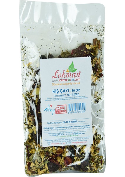 Bitkisel Karışık Osmanlı Çayı Kış Çayı 50 gr Paket