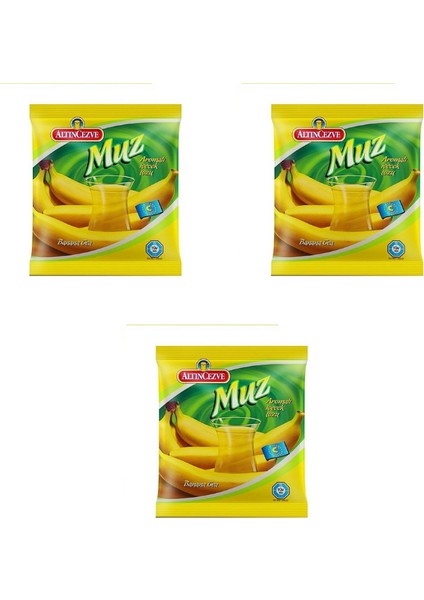 Altın cezve Muz Aromalı Içecek Tozu 3 x 300 gr