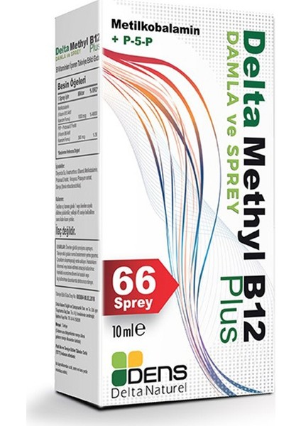 Dens Delta Naturel Methyl B12 Plus Methylcobalamin Sprey 10ML