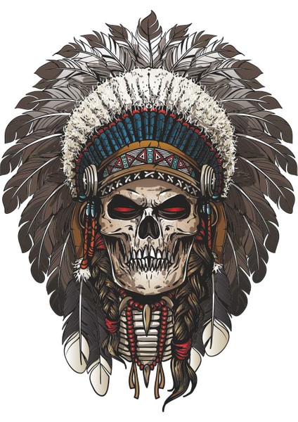 Kızıldereli Kurukafa Sticker - 13037