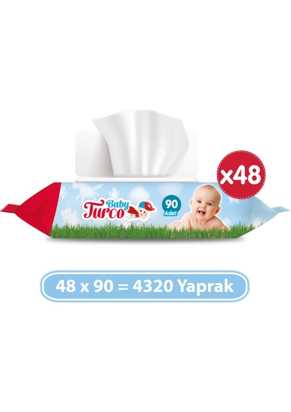 Baby Turco Islak Havlu 48X90'LI