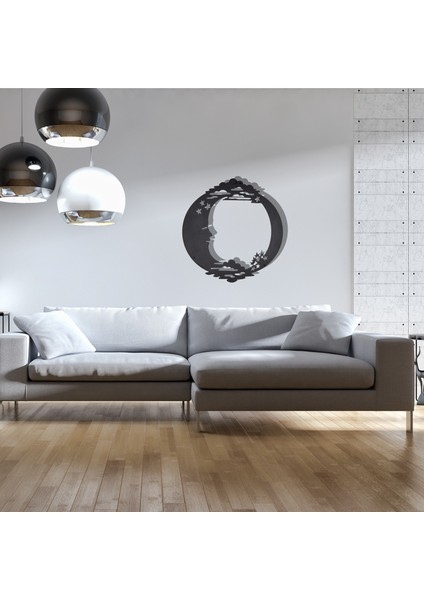 Ay Metal Tablo -58X56 cm