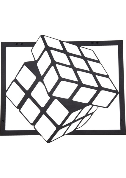 Rubik Metal Tablo -58X51 cm