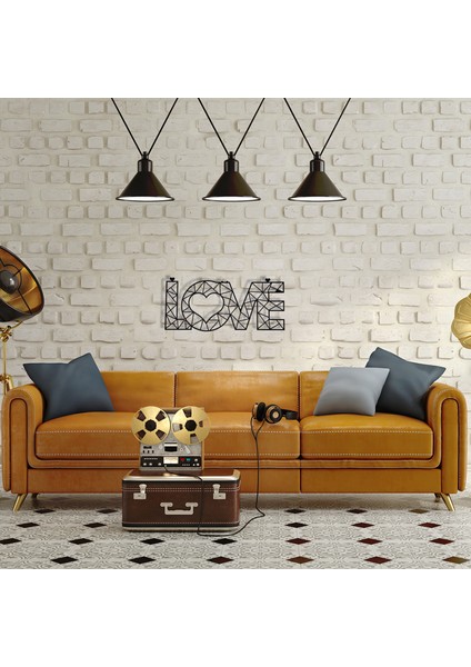Love Metal Tablo -58X24 cm