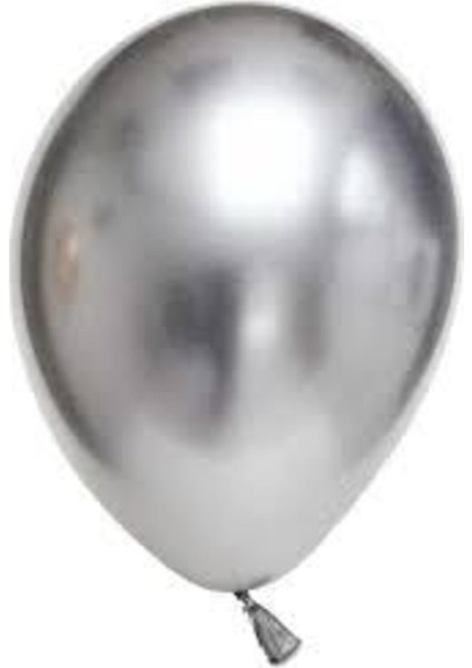 12 Inç Krom Balon Gümüş 10 Adet