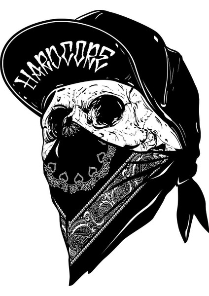 Bandana Kurukafa Sticker - 13001