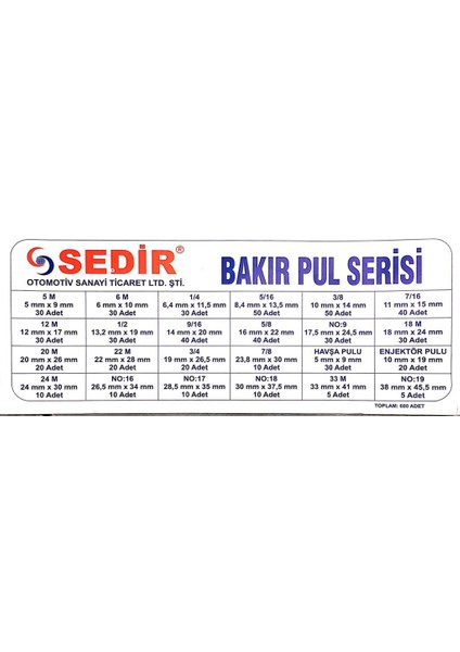 Bakır Pul Serisi 600 'lü