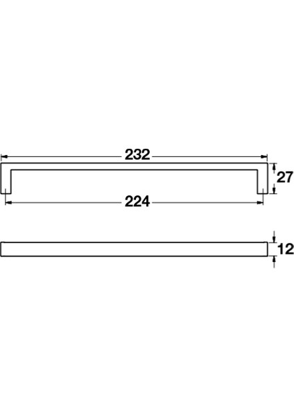 Brocke Kulp Paslanmaz Çelik Renkli 224mm