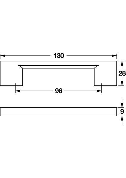 Alexıs Kulp Parlak Krom 96mm