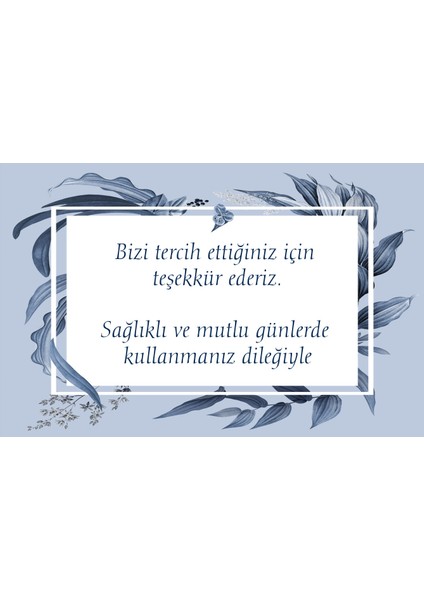 Teşekkür Kartı 5,5 x 8,5 cm