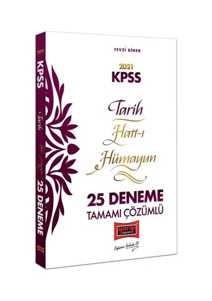 2021 KPSS Tarih Hatt-I Hümayun Tamamı Çözümlü 25 Deneme
