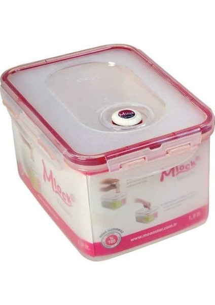 Moonstar Vakumlu Saklama Kabı Sıfır Havasız Ortam 1.9Litre+Pompa
