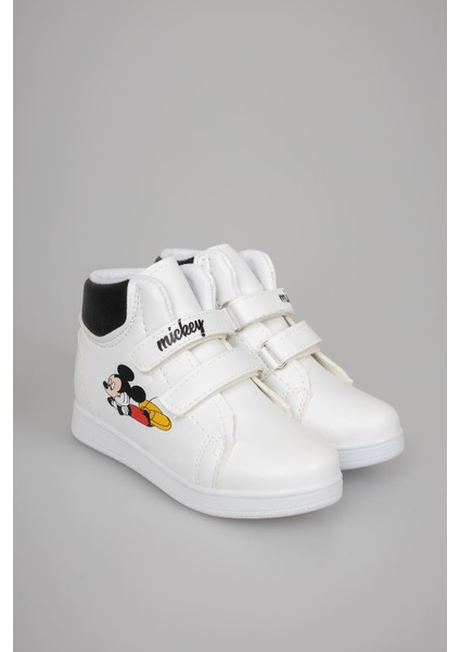 Baskılı Beyaz Garnisi Siyah Cırtlı Bot fiyatları