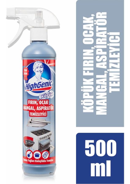 Fırın, Ocak, Mangal, Aspiratör Temizleyici (Köpük) 500 ml