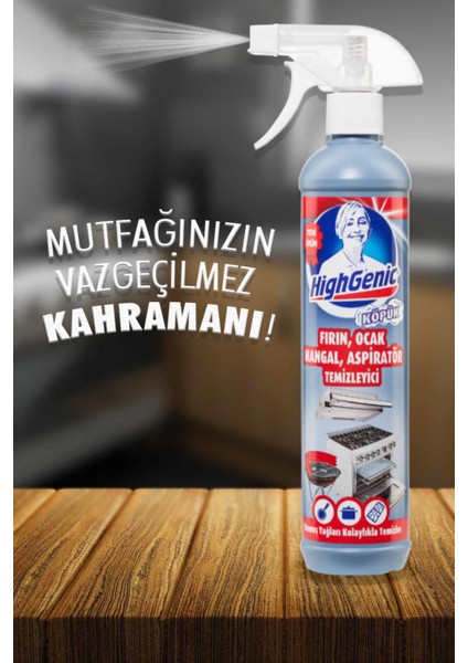 Fırın, Ocak, Mangal, Aspiratör Temizleyici (Köpük) 500 ml