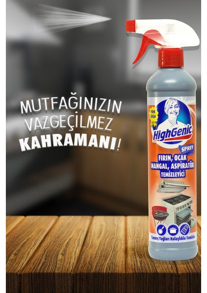 Fırın, Ocak, Mangal, Aspiratör Temizleyici (Sprey) 500 ml modelleri