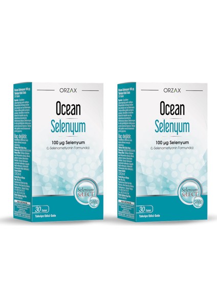 Ocean Selenyum 30 Tablet 100 Mcg x 2 Adet