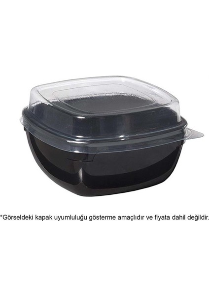 Kristal Kare Kase Siyah 300 ml - 12'li