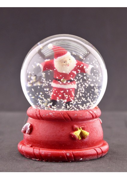 Yılbaşı Noel Baba Temalı Orta Boy Işıklı Kar Küresi 9 Cm-14 modelleri