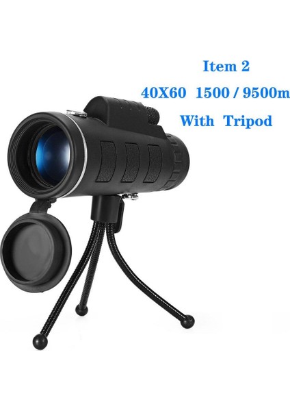 Monoküler Teleskop Hd Dürbün Bak4 40X60 Tripod Telefon Klip fırsatları