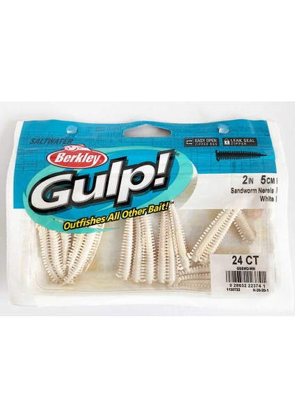 Gulp Saltwater Sandworm 5cm Lrf Silikon Yem