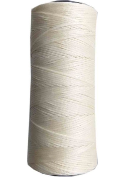 Angel Çanta Akssesuar Mumlu Deri Dikme Ipi Bobin Krem Renk