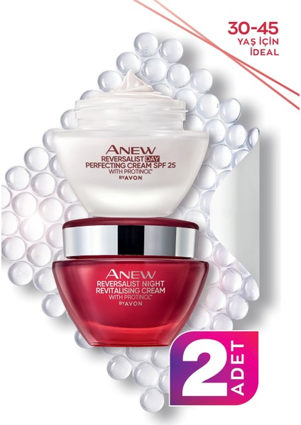 Anew Reversalist Gündüz Kremi SPF25 50 ml + Anew Reversalist Gece Kremi 50 ml Seti