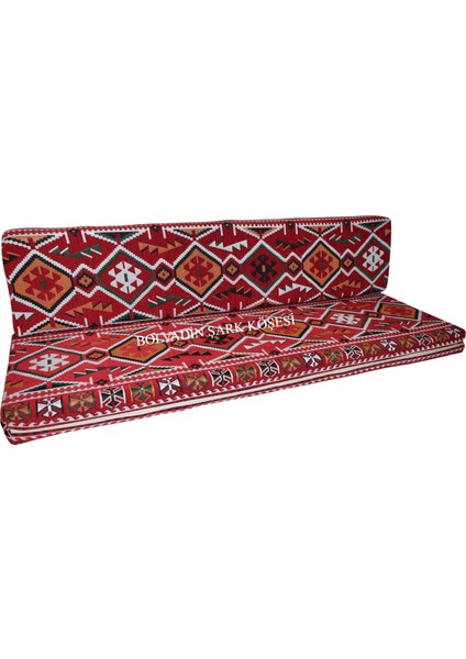MTK410-401 Şark Köşesi Kırmızı Halı Des. Ikili Minder Tk. 160LIK