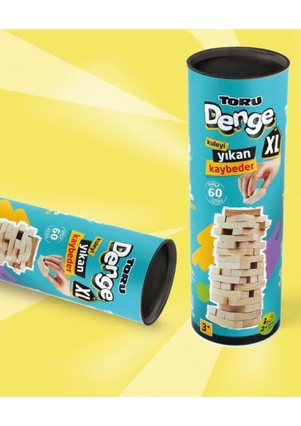 Torutoys Torutoys Xl Ahşap Denge Blokları 60 Parça