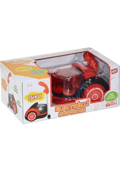 Oyuncak Işıklı Pilli Elektrikli Süpürgesi Yerli Ürün