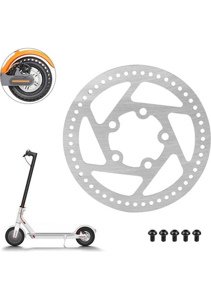 M365 Elektrikli Scooter Için Arka Teker Fren Diski 110MM 5 Delik