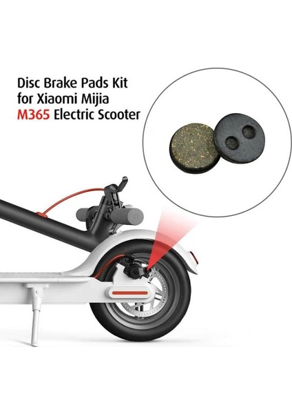 M365 Elektrikli Scooter Için 2li Fren Balatası Seramik Yarı Metal
