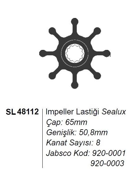 Impeller Lastiği (JB-920-0001)