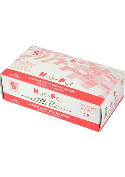 Latex Pudralı Eldiven 100'lü - S