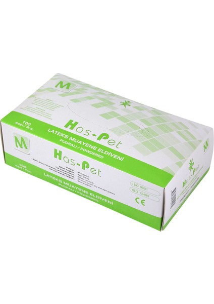 Latex Pudralı Eldiven 100'lü - M
