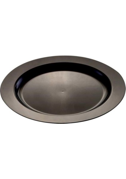 Plastik Siyah Tabak 19 cm - 10'lu