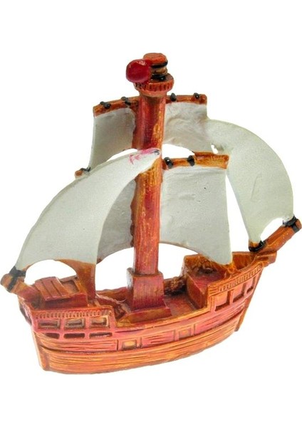 Hdmarketim Antalya Kemer Temalı Dekoratif Polyester Gemi Biblo 5923