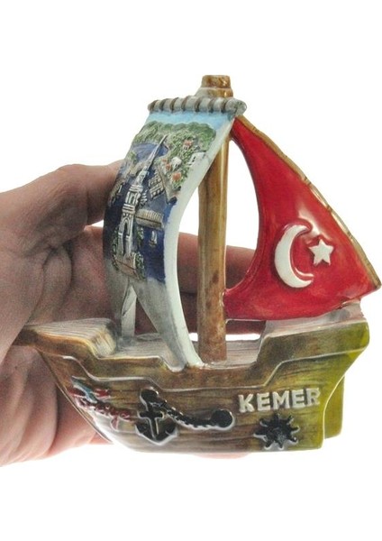 Biblo Gemi Yelken Deniz Kule Bayrak Ev Dekor Masa Üstü Figür Obje Seramik fiyatları