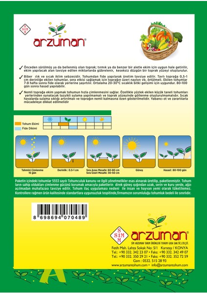 Domates Biberi Tohumu 5 Gram fiyatları