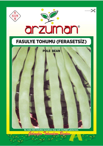 Ferasetsiz Sırık Fasülye Tohumu 50 Gram