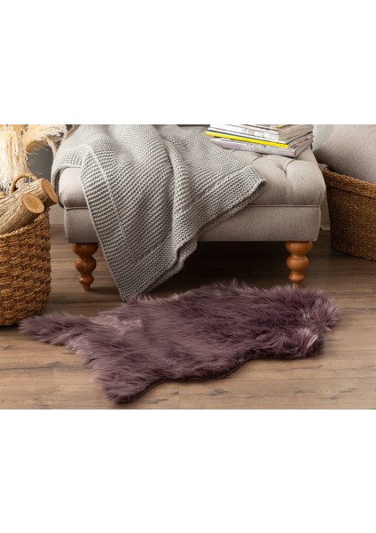 Lela Post Halı - Koyu Mürdüm - 60x90 cm