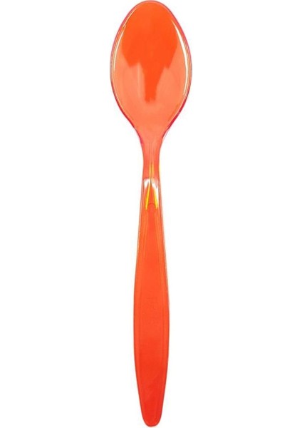 Tatlı-Dondurma Kaşığı Kırmızı (Transparan) 12,5cm - 50'li