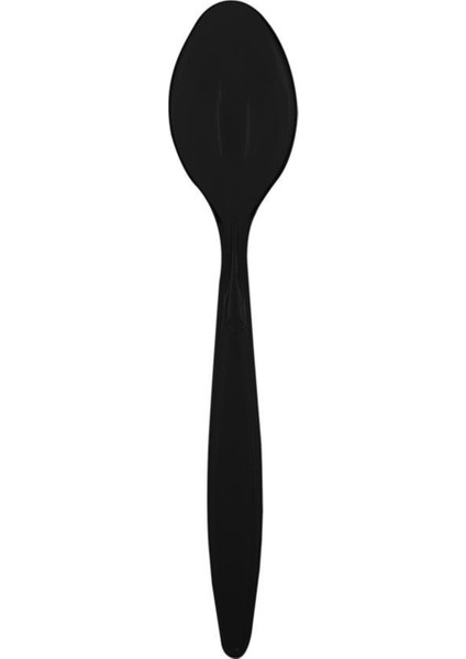 Tatlı-Dondurma Kaşığı Siyah (Opak) 12,5 cm - 50 Adet