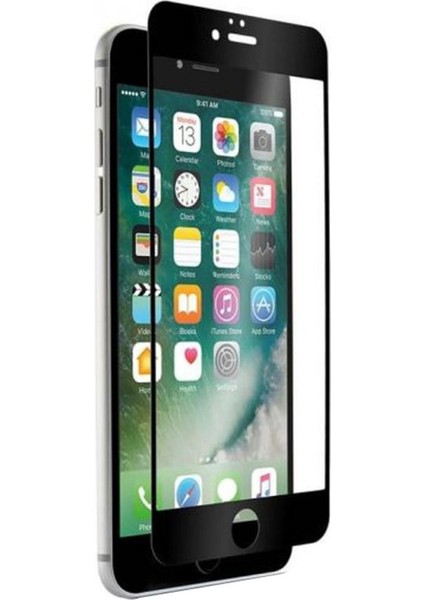 9d Ekran Koruyucu Full Ekran - Apple iPhone 6 - Yeni Nesil Siyah